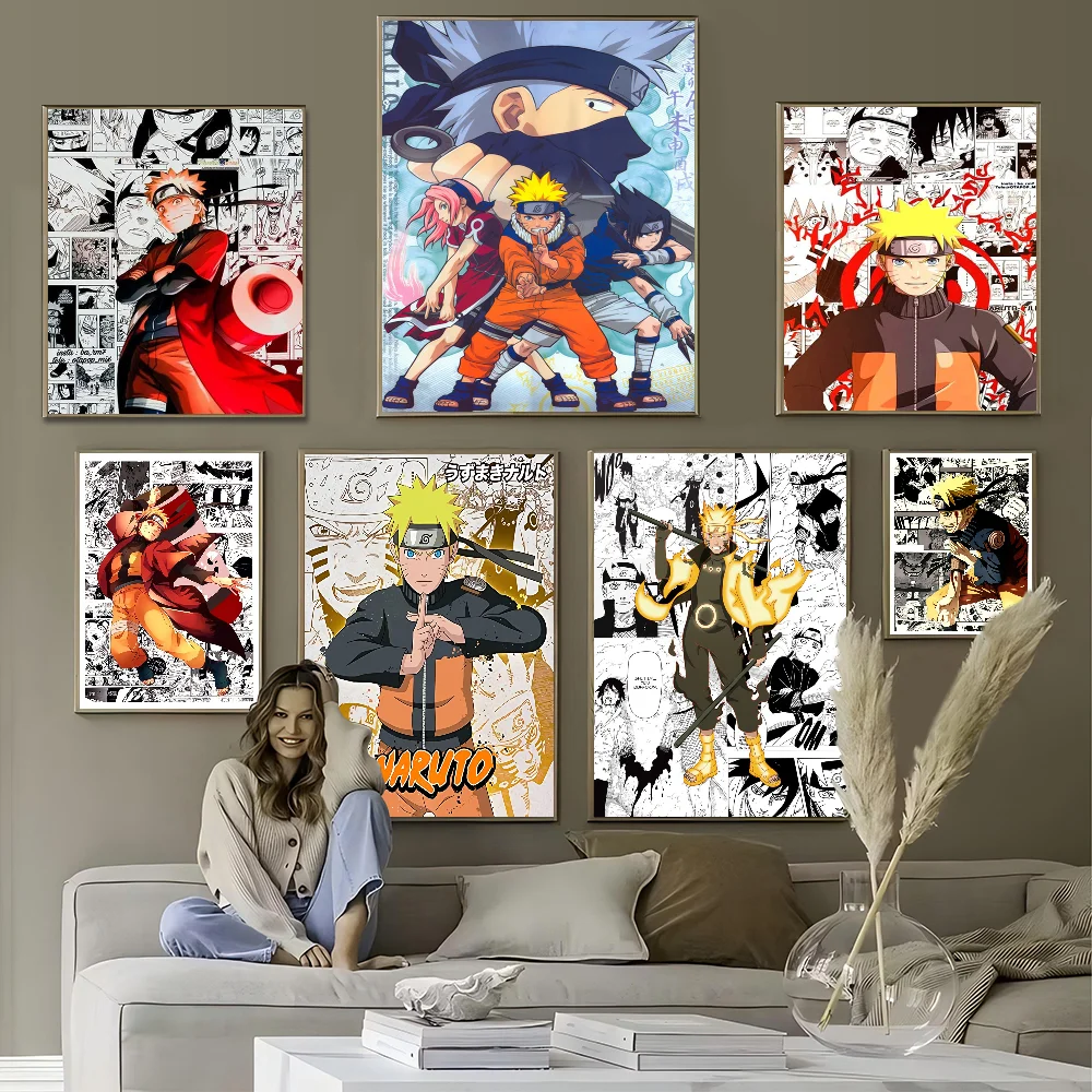 

New Classic Japanese Anime Naruto HD Poster Print Canvas Painting Modern Mural Decoration Pictures Wall Room Decor Frameless