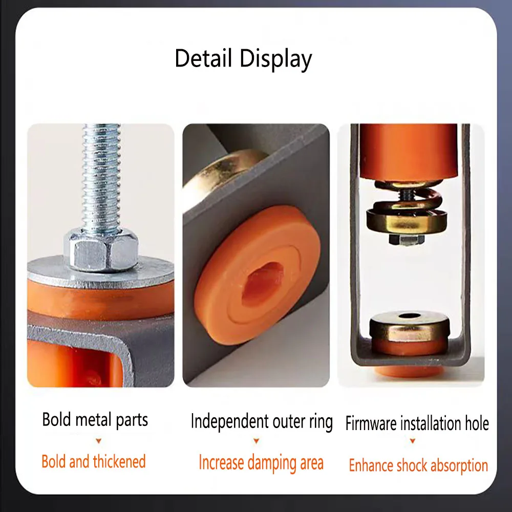 Waterproof and oil resistant ceiling shock absorbers, bar KTV soundproofing, spring rubber pad shock absorbers, and ceiling shoc