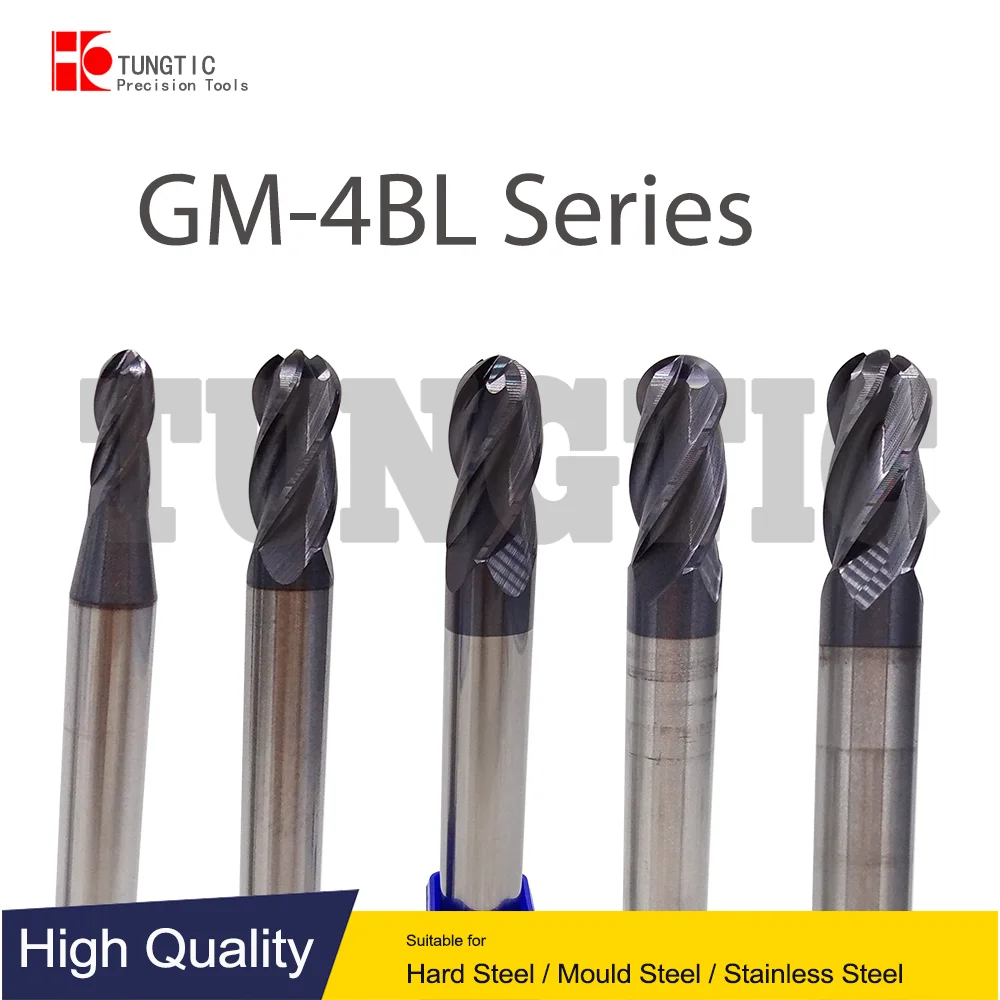 

GM-4BL 3~20mm Ball nose cutter long shank end mill GM-4BL-R1.5 GM-4BL-R2.0 GM-4BL-R2.5 GM-4BL-R3.0/R4.0/R5.0/R6.0/R7.0/R8.0/R10