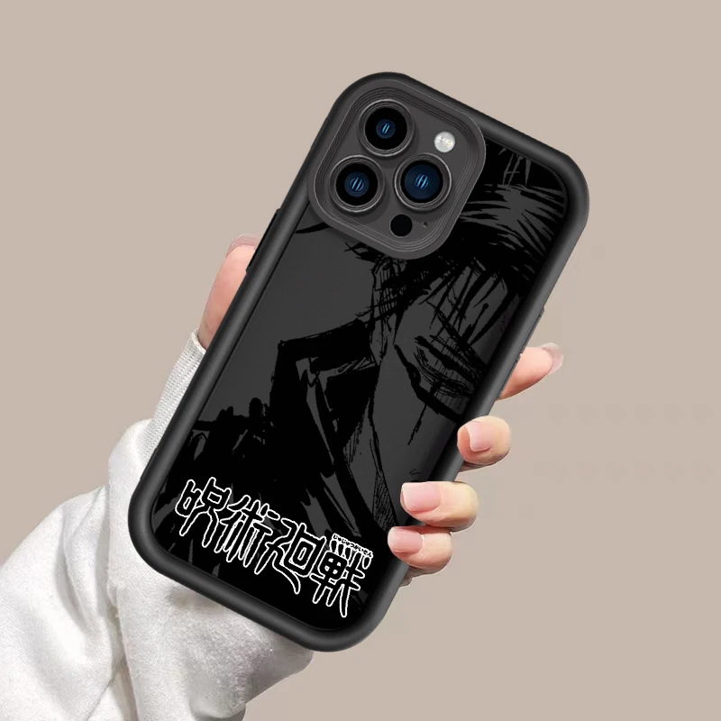 Jujutsu Kaisen Anime Choso For Apple iPhone 15 14 13 12 11 XS XR X Pro Max Plus Pro Shockproof Soft Eye Ladder Phone Case