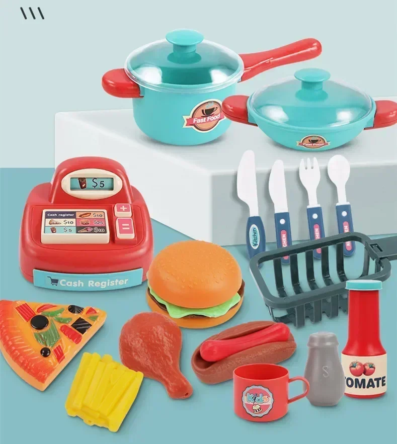 90 cm große Größe Simulieren Ofen Utensilien Set Küchenartikel Spielhaus Interaktives Spielzeug Kinder Geburtstagsgeschenk
