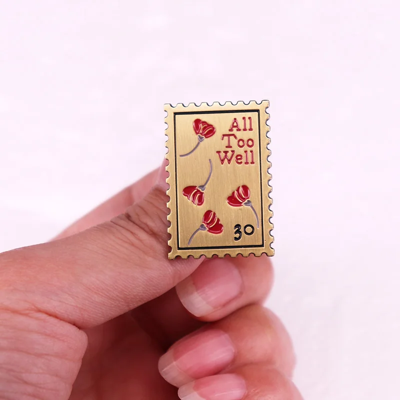 All Too Well Enamel Pin music song stamp brooch vintage badge swifties jewelry gift view 3