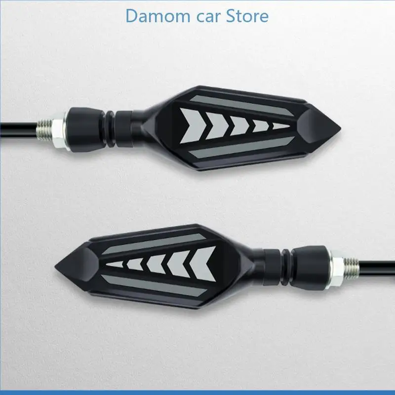 A2UC High Efficiency Flashers 2Pcs 12V Motorcycle Turn Light 12V Motorbike Yellow Amber Lamp