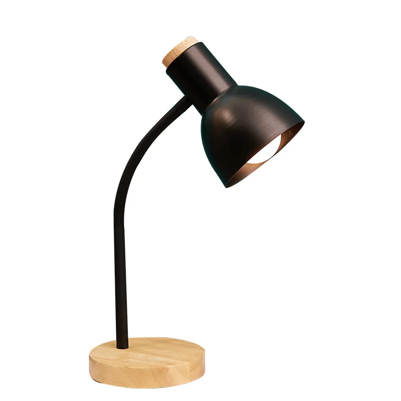 

Modern wooden desk lamp Bedroom bedside wooden desk lamp Home decoration