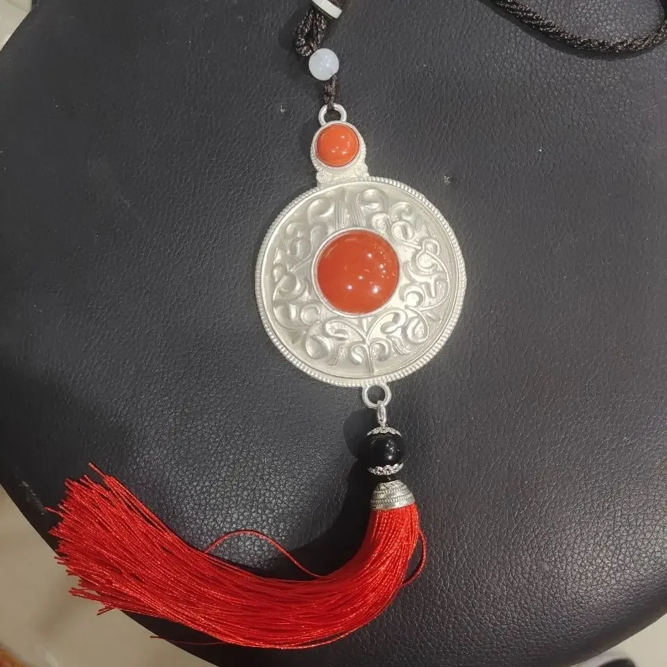 

Xizang Lhasa Women's Tibetan Antique Silver Robe Wrapped Skirt Waist Chain