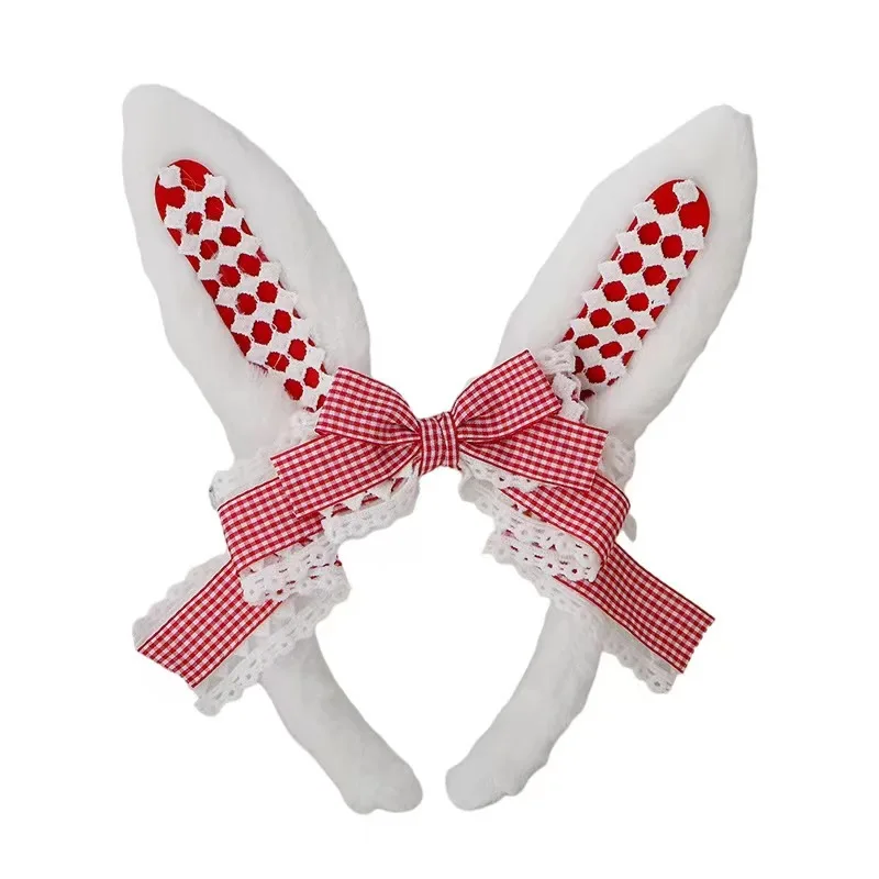 Bunny ear LOLITA KC headband CLA Japanese girl sweet and cute bow rabbit ear headdress Lolita hair accessories