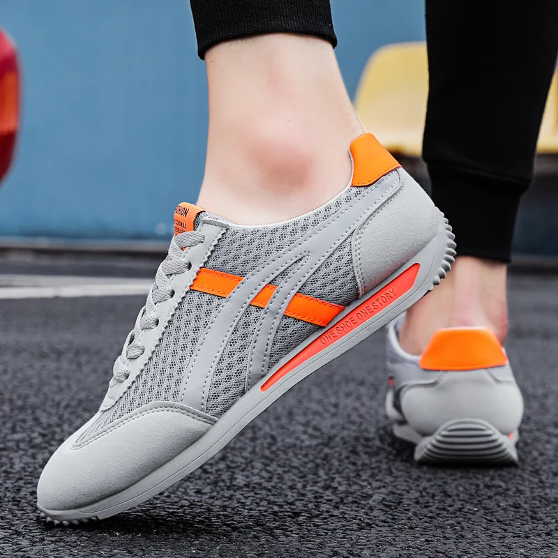 

Men's Shoes Breathable All-match Mesh Shoes Casual Sports Trendy Shoes Men's All-match Wear-resistant Running Shoes for Men