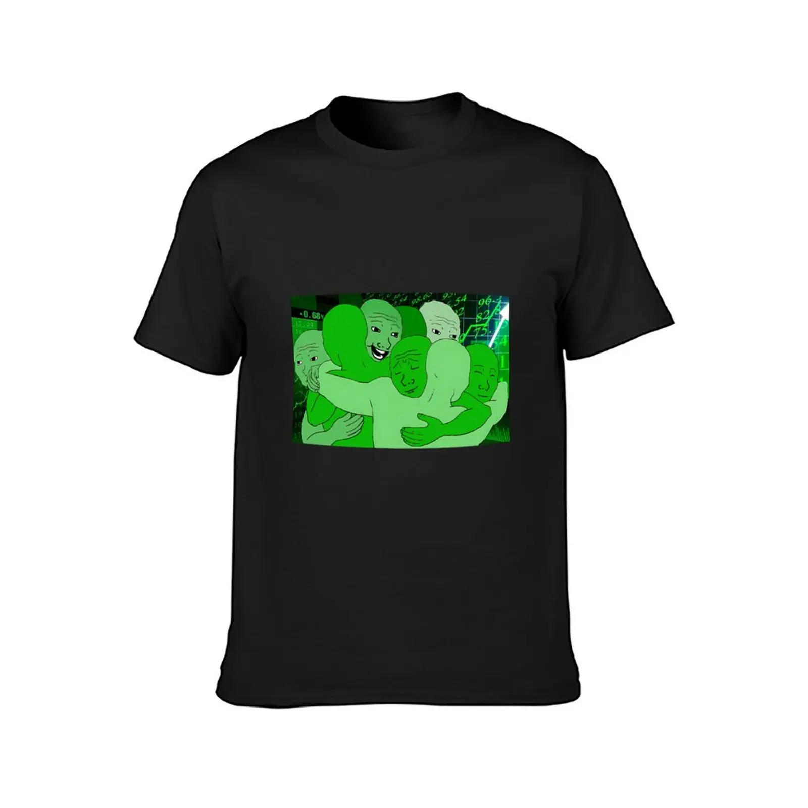 Green Wojak Gains T-Shirt tops cute clothes mens graphic t-shirts pack