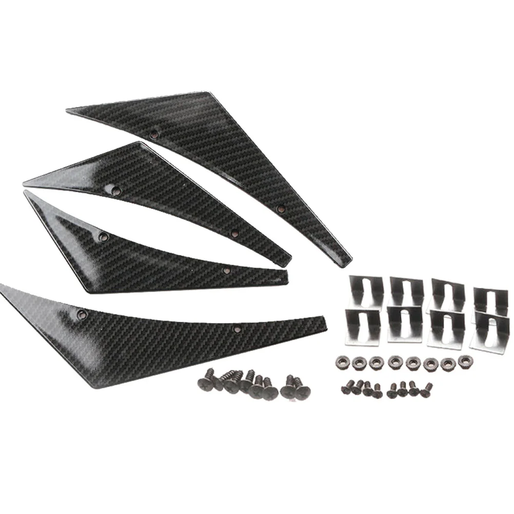 Leading Flow Knife Automotive Car Front Lip Bumper Cover for Accessories Universal Supplies Abs Splitter Fins Miss Decor