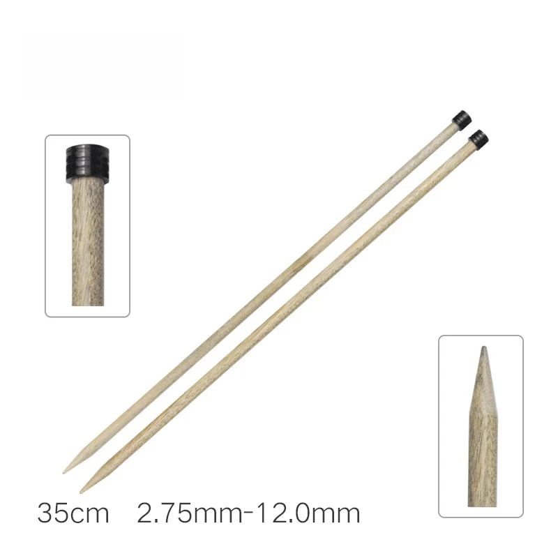 lykke-4-インチ-35-センチメートルシングルヘッドストレート針ニットスカーフセーター針棒編み物ツールロータスヤーン秋冬用