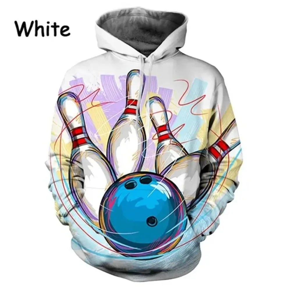 

3D Sports Bowling Printing Hoodies For Men Children Gym Sports Tracksuits Women Harajuku Pullovers Unisex Sportswear Top