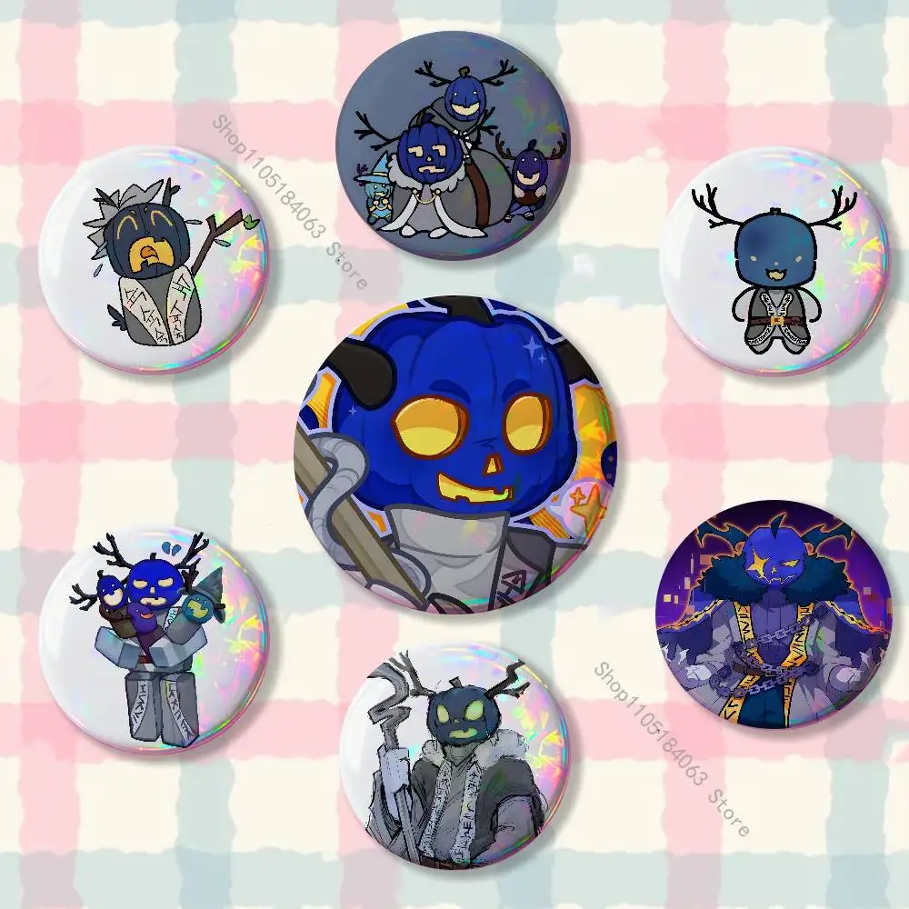 

D-Dusekkar Fananrt Badges Button Round Creative Pin Brooch Badge Bag Decor Fans Collect Friends Gifts