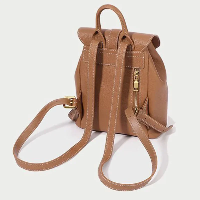 Genuine leather Casual Backpack 2022 Autumn And Winter New Trend Female Backpack Famous brand large capacity ladies shoulder bag