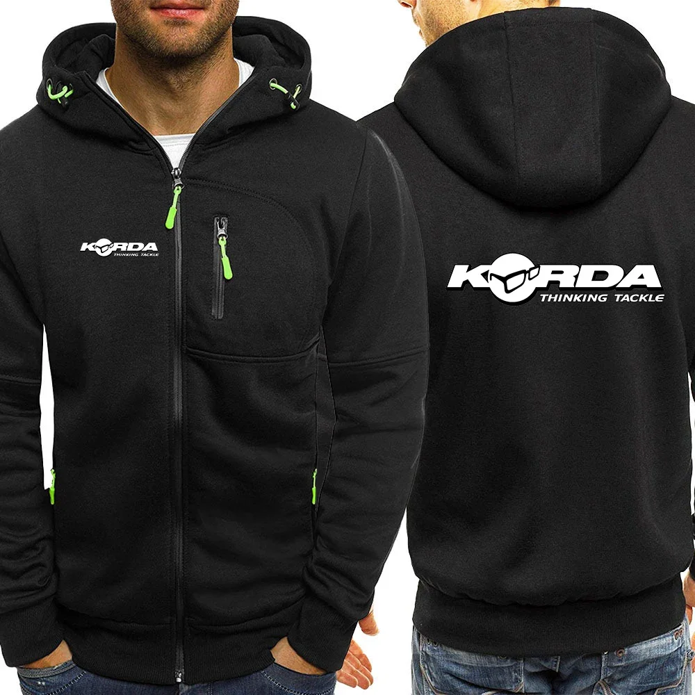 

2024 Men New Korda Inspired Tribute Spring Autumn Hot Sale Three Color Zipper Hooded Hoodie Long Sleeve Comfortable Casual Tops