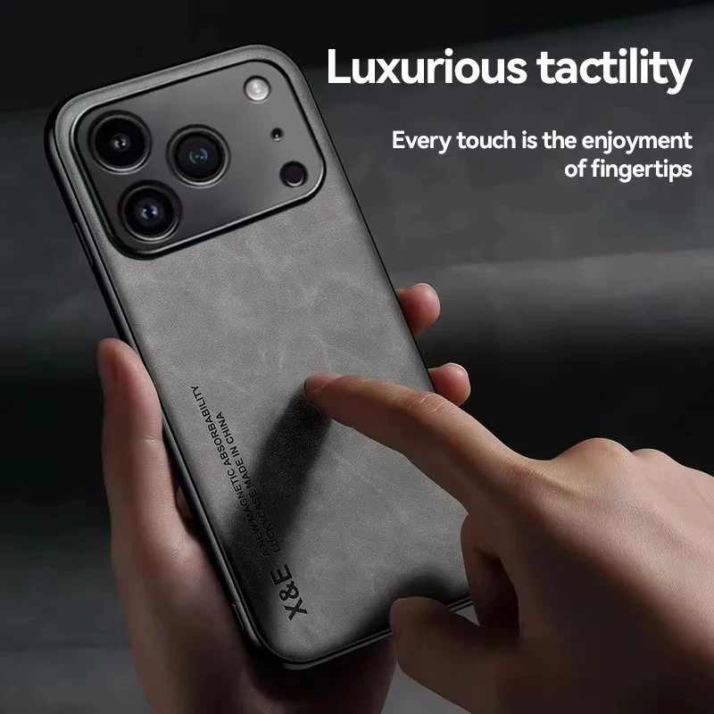 Funda de cuero de lujo para iPhone 17 16 15 14 11 13 12 Pro Max 17 Air 16e 13 Mini, resistente a golpes, compatible con iPhone 15 14 16 Plus 6