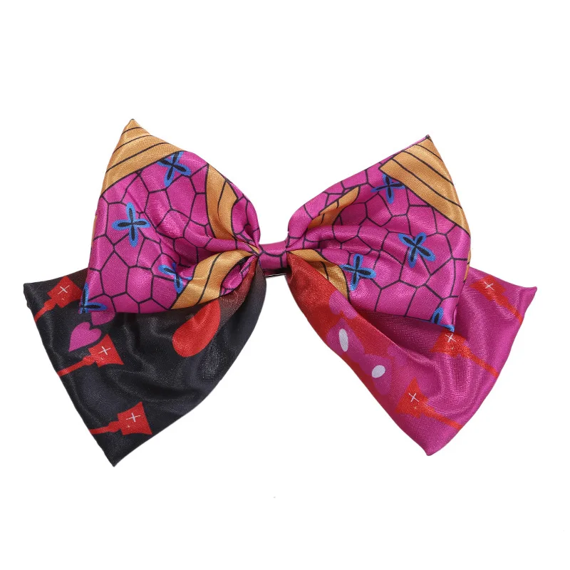 Anime Cosplay Bow Hair Clips Accessories Shinobu Nezuko Tanjirou Headwear for Women Girls