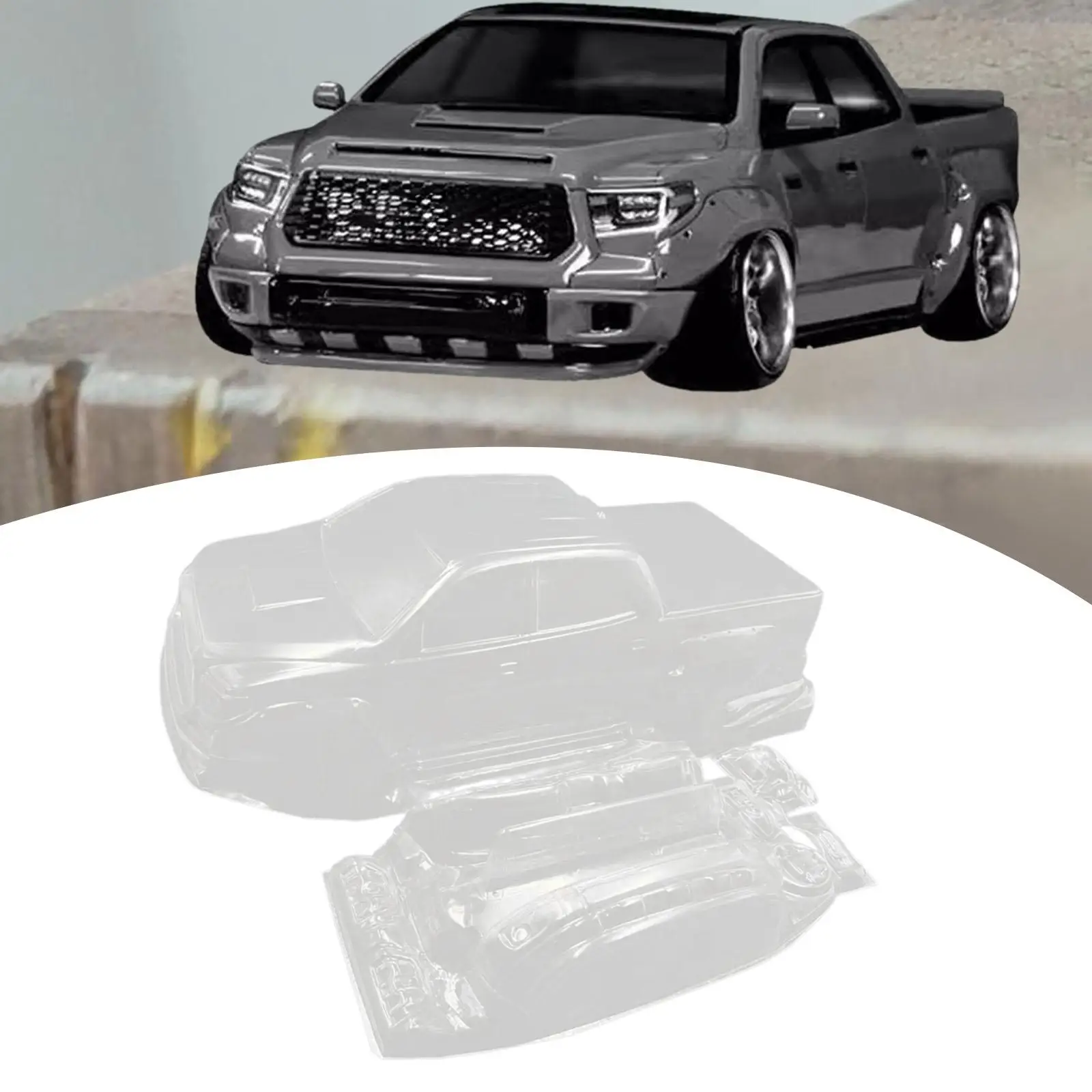 

1:10 RC Flat Sport Car Body Shell Body Housing Unpainted for RC Vehicles