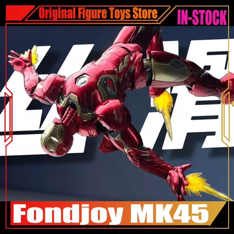 Fondjoy original 1:12 homem de ferro mk45 modelo montado abs joint movabletoy 15cm mk46 médio decorações de mesa presentes de aniversário do menino