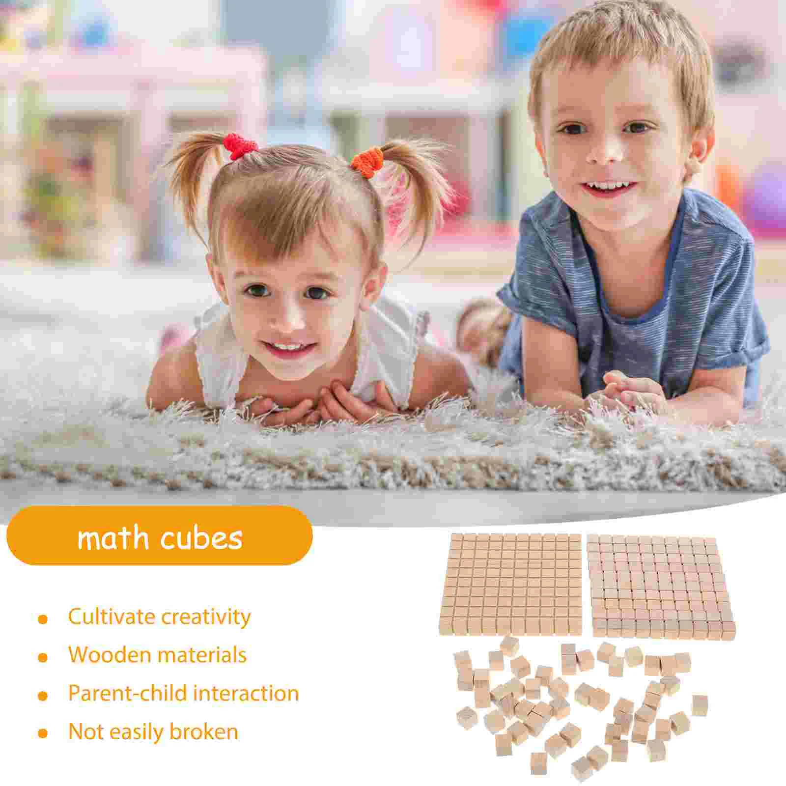 Matemática Building Block Model Blocks, Suprimentos Educativos, Aprender Cubo, Ensinar Aids, 61 pcs