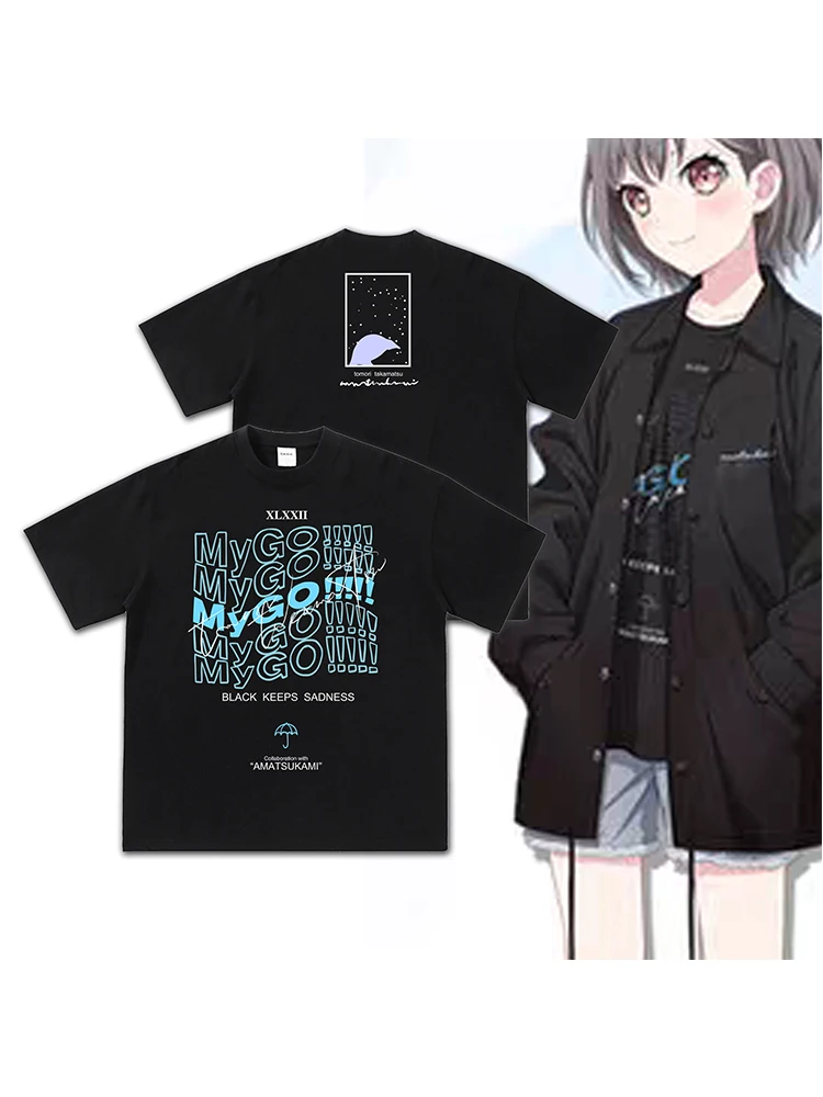 

BanG Dream It's MyGO Anime Printed T-shirts Graphic T-shirts High Quality Men's and Women's T-shirts