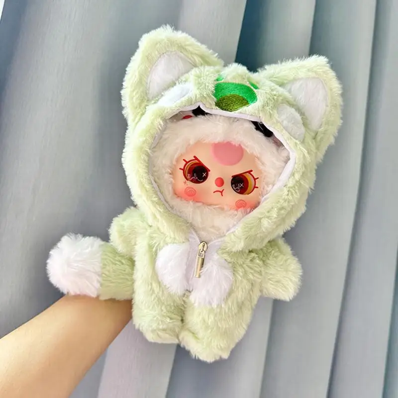 Plush Dress Up Doll Anime Doll Cute Jumpers For 7Inch Doll Outfits Cat 1-Piece Garment Suit Doll Accessories Outfits Pretend Pla