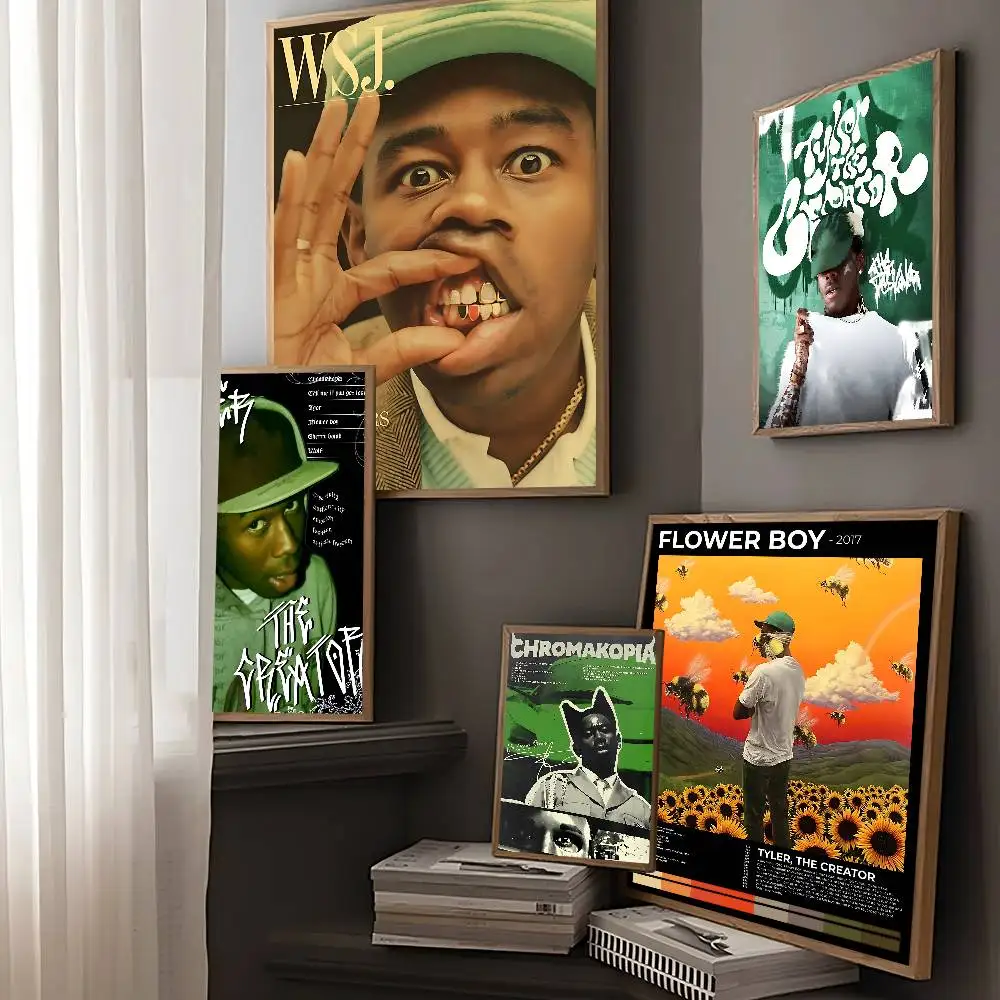 مغني الراب T-Tyler الخالق Chromakopia الفيلم الكلاسيكي الملصقات خمر غرفة بار مقهى ديكور الشمال ديكور المنزل