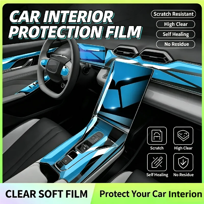 For 2023 Dongfeng Aeolus Haohan Full Interior Protection Film Navigation Transparent Anti-scratch Film Car Decoration Sticker