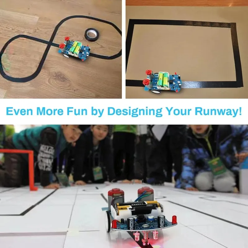 Practice Soldering Learning Electronics Kit Smart Car Soldering Project Kits Line Following Robot Beginners DIY Electronics - view 4
