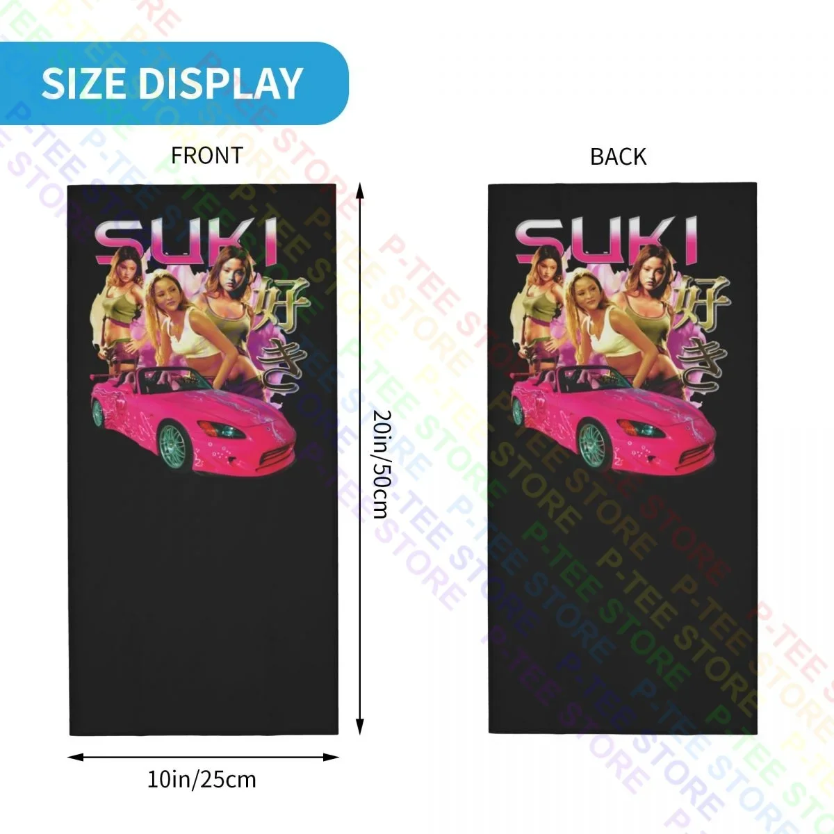 Suki 2 Fast 2 Furious 90 년대 목 각반 스카프 페이스 마스크, 여름 러닝 하이 퀄리티