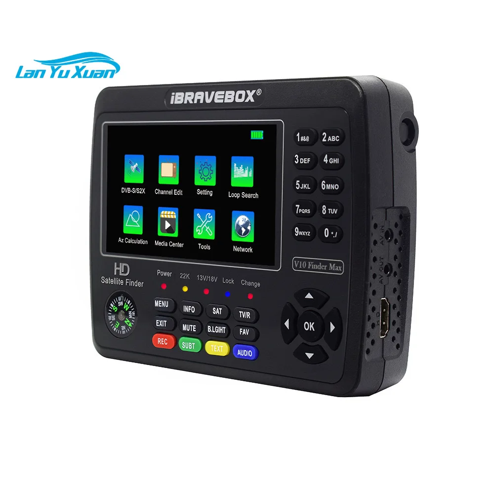 4.3 Inch Display Digital Satellite Meter Signal Finder Support Dvb-s/s2/s2x/t/t2/c Satellite Finder