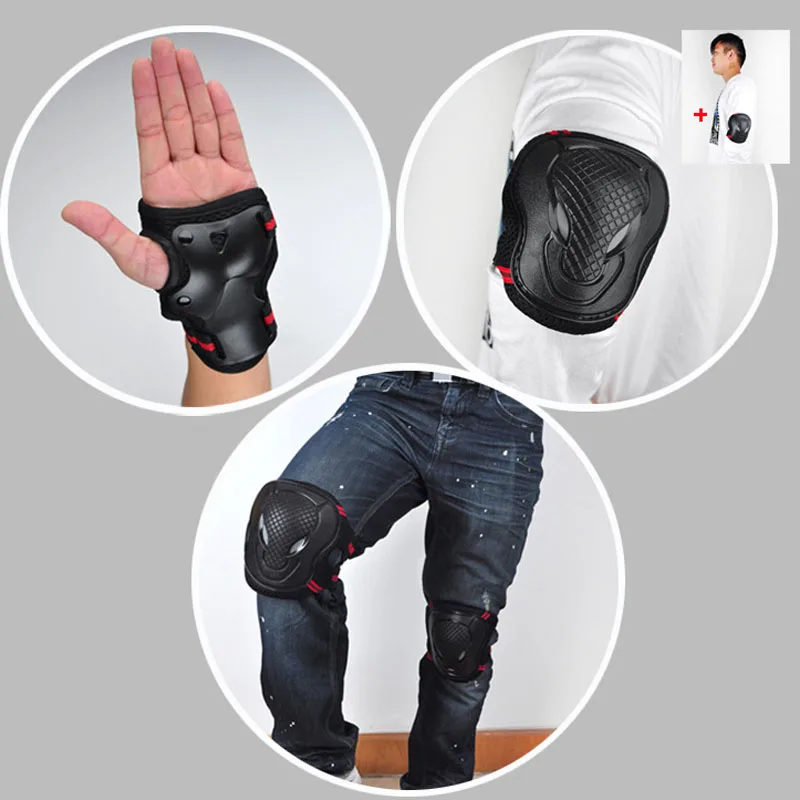 Elbow Knee Wrist Safety Protective Gear Sport Pad Guard Skating Skateboard Roller Blading 	For Friend Family Neighbors Gift