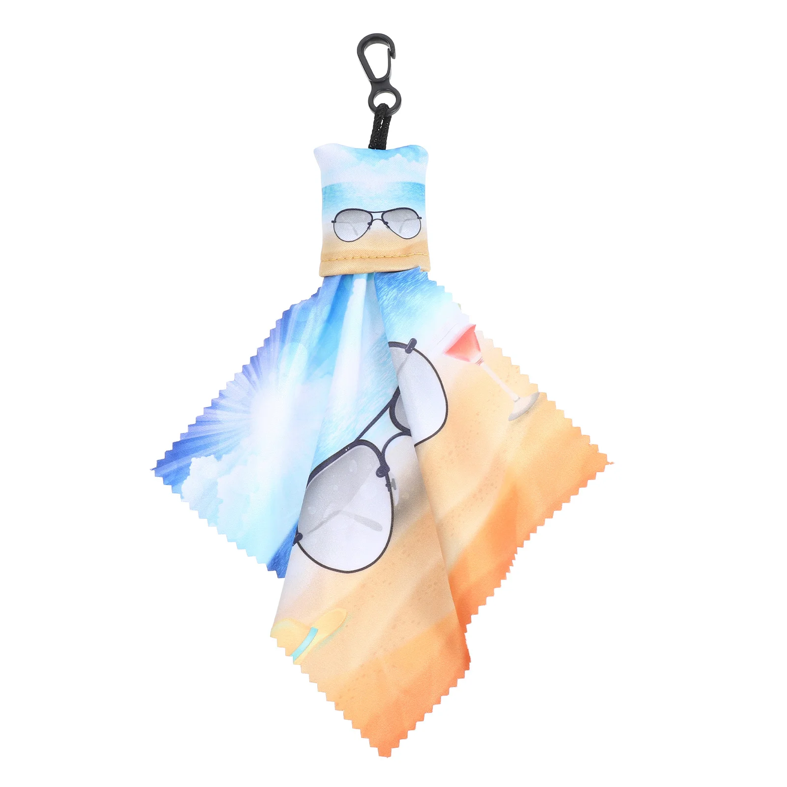 

Glasses Cleaning Cloth with Pouch and Clip Soft Reusable Microfiber Cloth for Eyeglasses Lenses Smartphone Screens on The Go