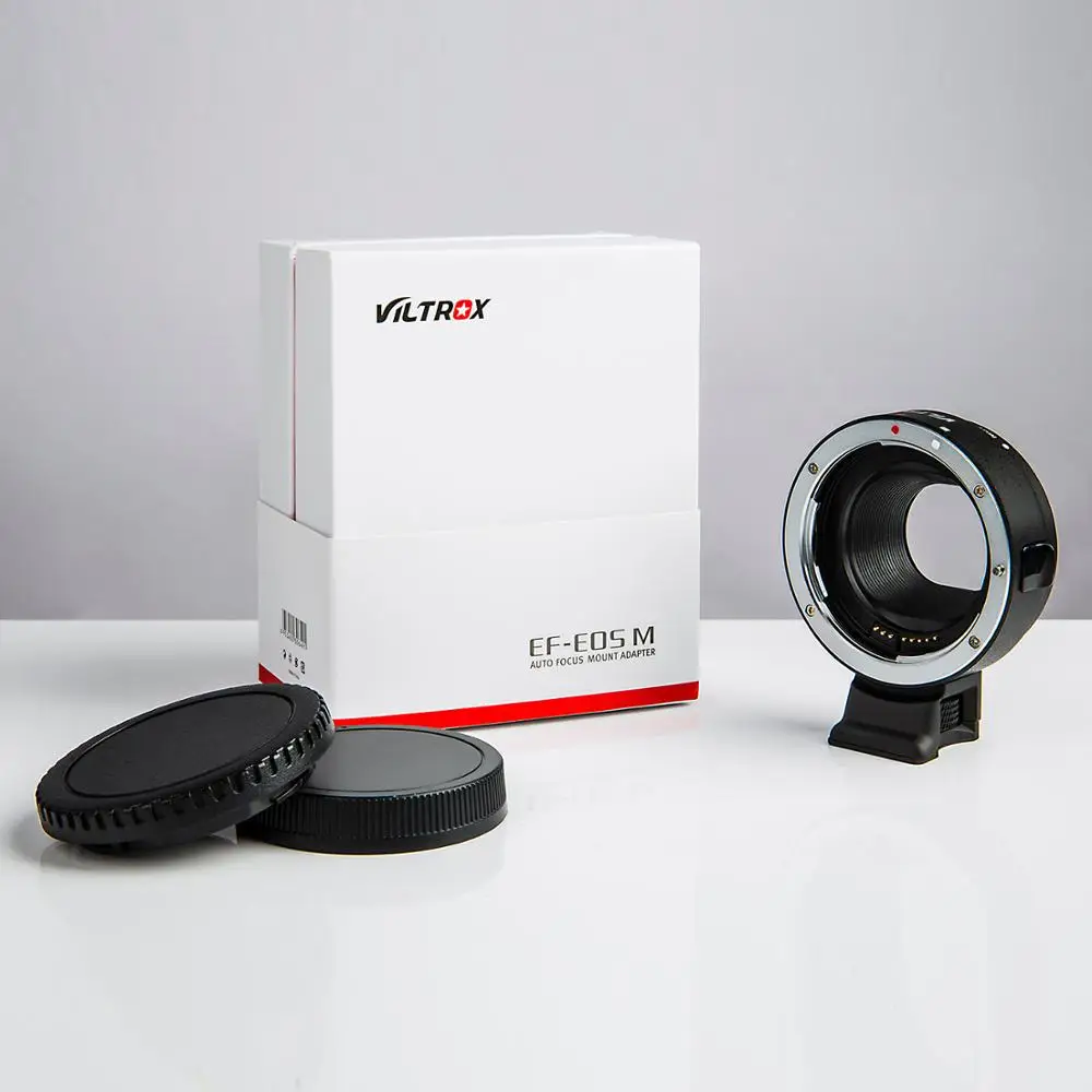 Viltrox EF-EOS M Lens Adapter Electronic Auto Focus for Canon EOS EF EF-S Lens to EOS M M2 M3 M5 M6 M10 M50 II M100 Camera