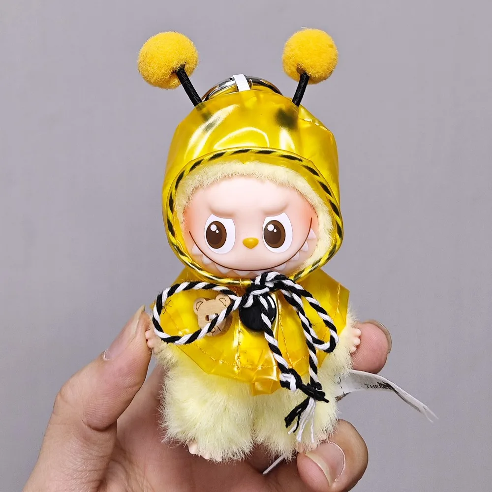 

Одежда для кукол Labubu V4, прозрачный плащ, накидка, наряд для кукол, аксессуары для сидения, подарок на Рождество, день рождения, игрушки