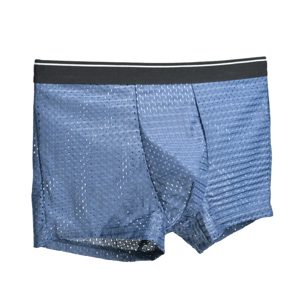 Men Panties Male Underpants Man Shorts Boxers Underwear Slip Homme Calzoncillos Bamboo Hole U Convex Pouch Large Size M-6XL New - Image 3