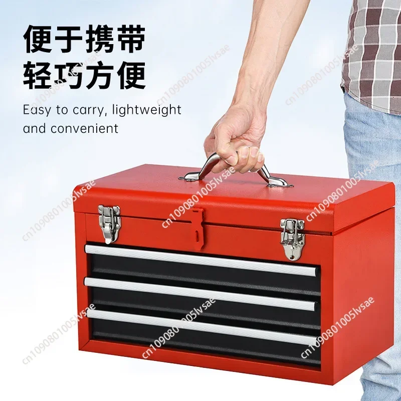 Mechanical Tool Box with Drawer Tool Chest CR-V Mechanics Complete Tool Set Heavy Duty Repair Kit for Workshop Assembly