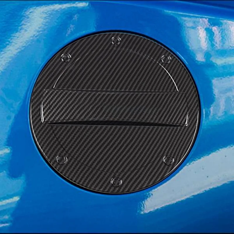 Carbon Fiber Car Fuel Tank Oil Gas Cap Decor Cover Trim For Chevrolet Camaro 2016-2020