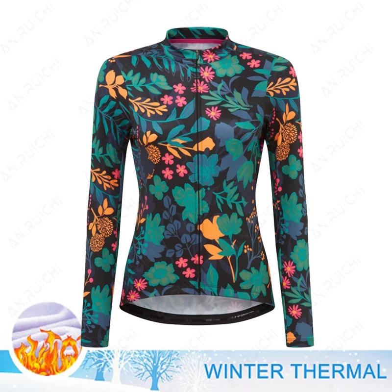 2023 Winter Jacket Thermal Fleece Women\'s Cycling Jersey Clothing Mountain Outdoor Triathlon Wear Bicycle Clothes Ropa Ciclismo