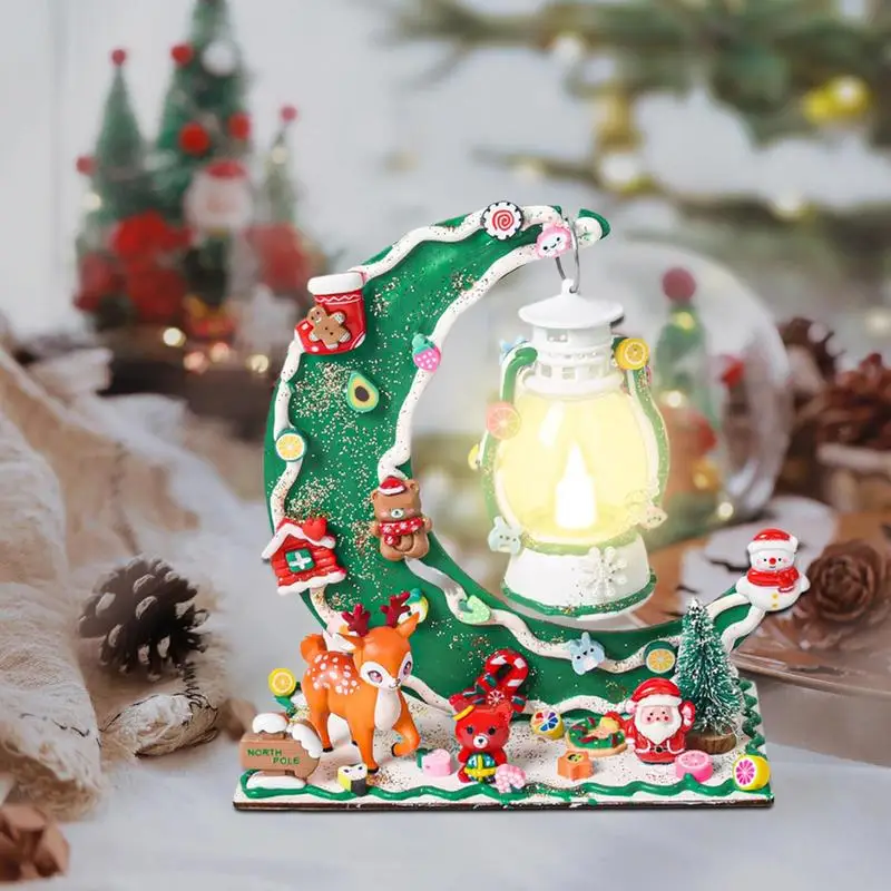 Cute Christmas Night Light Christmas Lights For House Indoor Décor Cream Glue Christmas Lights With Exquisite Christmas Themed