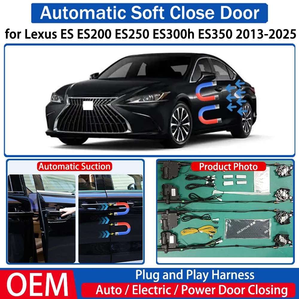 for Lexus ES ES200 ES250 ES300h ES350 2013-2025 Car OEM Automatic Soft Close Door Electric Suction Kit Auto Power Closing System
