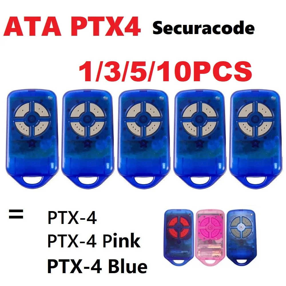 3PCS ATA PTX4 RTX-4 Securacode Gate Garage Door Remote Control Replacement 433.92MHz Rolling Code For CRX-1 CRX-2