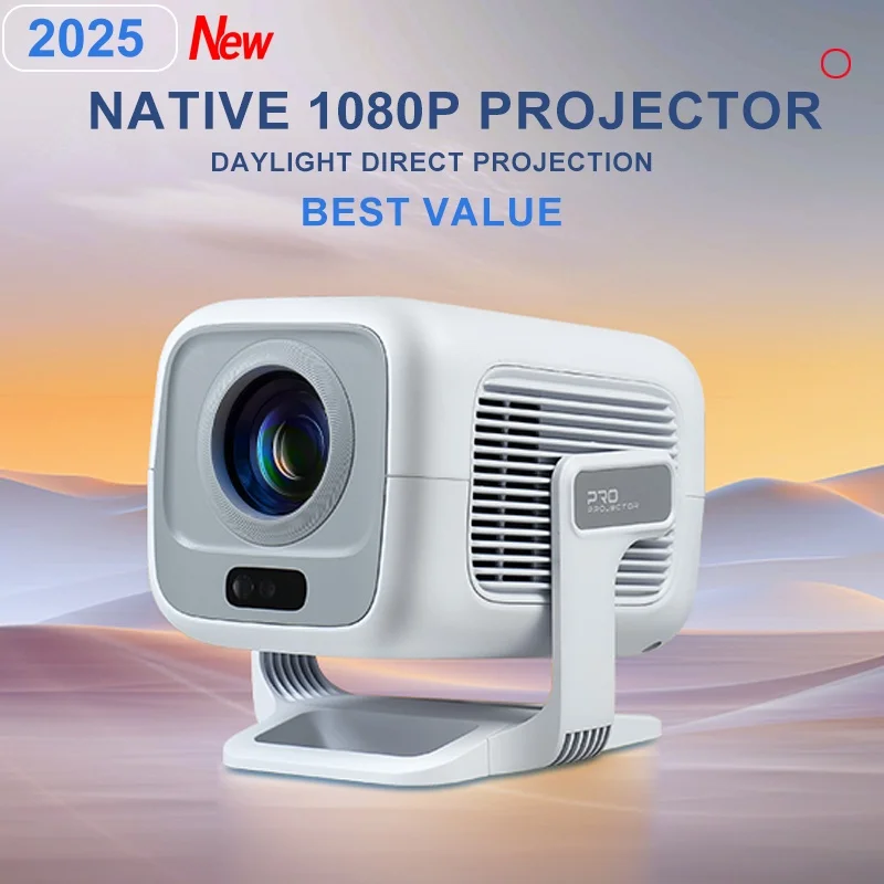 جهاز عرض DITONG X3Plus عالي الدقة أصلي 1080P يدعم 4K WIFI6 BT5.4 جهاز عرض أندرويد التركيز التلقائي جهاز عرض المسرح المنزلي