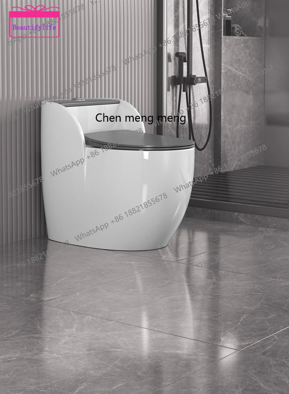 

YL Household toilet siphon large suction Phnom Penh color silent small apartment large suction toilet