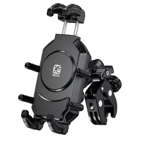 Anti-Vibration Motorcycle Phone Holder High-Speed Secure Lock Anti-Theft Handlebar Cellphone Holder for Bike Bicycle Scooter ATV