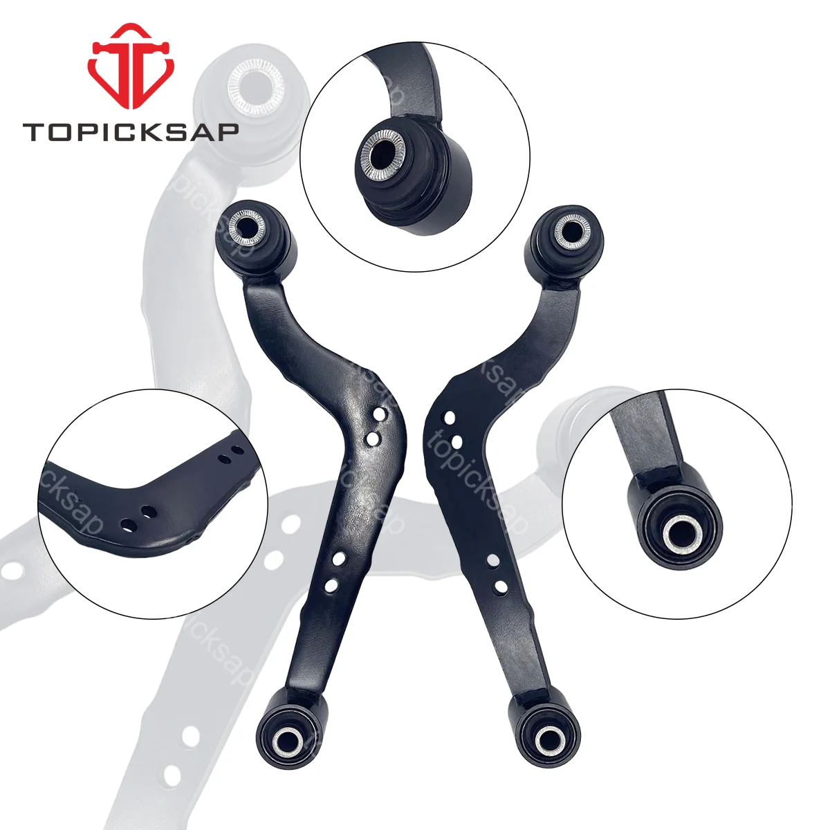 TOPICKSAP Rear Upper Suspension 2pcs Pair Control Arm Set Left Right for Toyota RAV4 Lexus NX200t NX300h 2006 - 2017