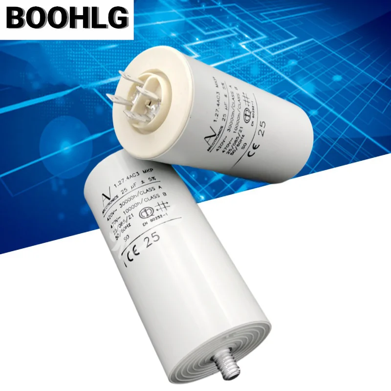 

1 шт. AV 25uF 1.27.4AC3 MKP конденсатор стартера двигателя переменного тока ARCOTRONIC
