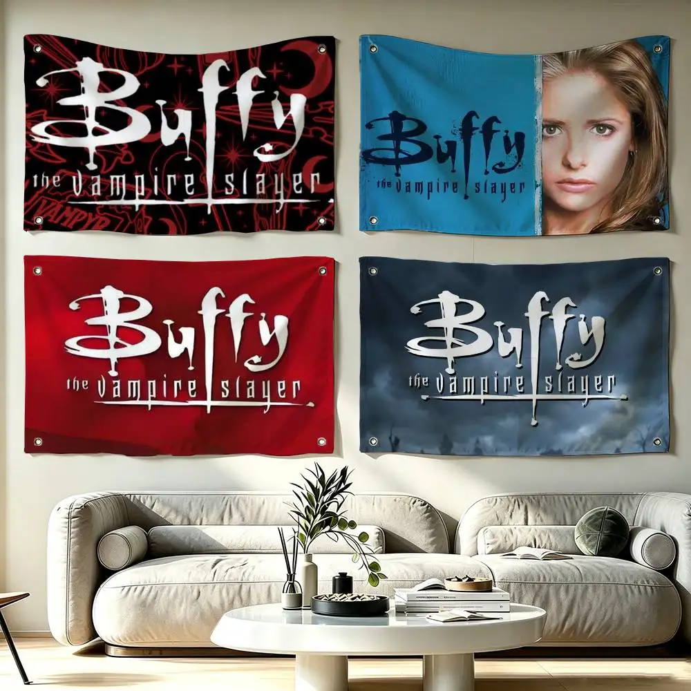 B-Buffy The Vampire Slayer Flags Wall Hanging Tapestry Outdoor Garage Room Decorative flag Background Blanket