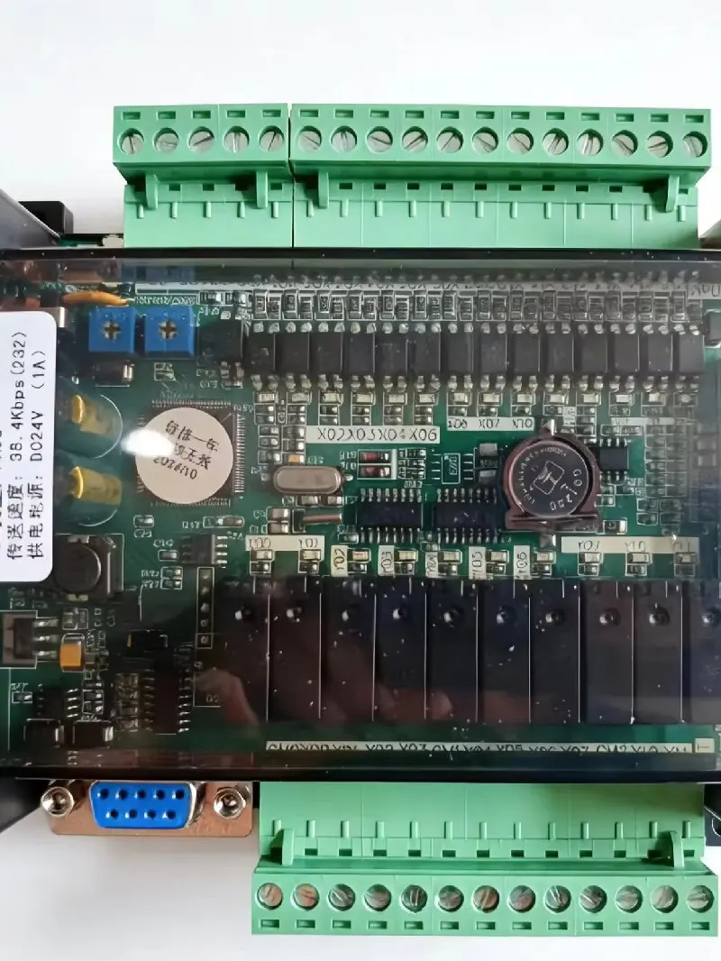 LE3U FX3U 24MR 6AD 2DA RS485 RTC (Real Time Clock) 14 Input 10 Relay Output 6 Analog Input 2 Analog Output PLC Controller