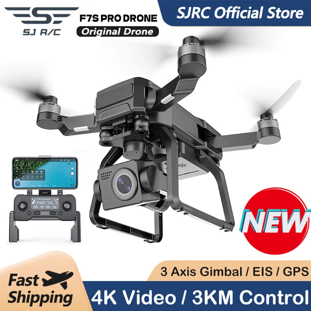 AE11/F7S 4K Pro GPS Drone With Wifi FPV HD Camera 3-axis Gimbal Professional Rc Dron EIS Brushless Quadcopter Vs AE11 8K Dron