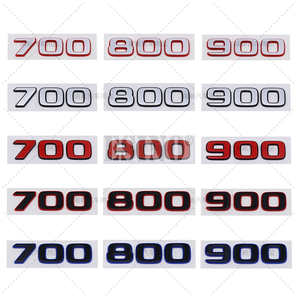

New 3D 700 800 900 Rear Trunk Adhesive Emblem ABS Badge Decal for W464 G500 G63 BRABUS G700 G800 900 Rocket Edition